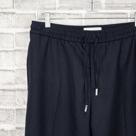Mr P. Porter Slim Worsted Wool Trouser Pants Drawstring Navy Size 30 - Picture 7 of 9